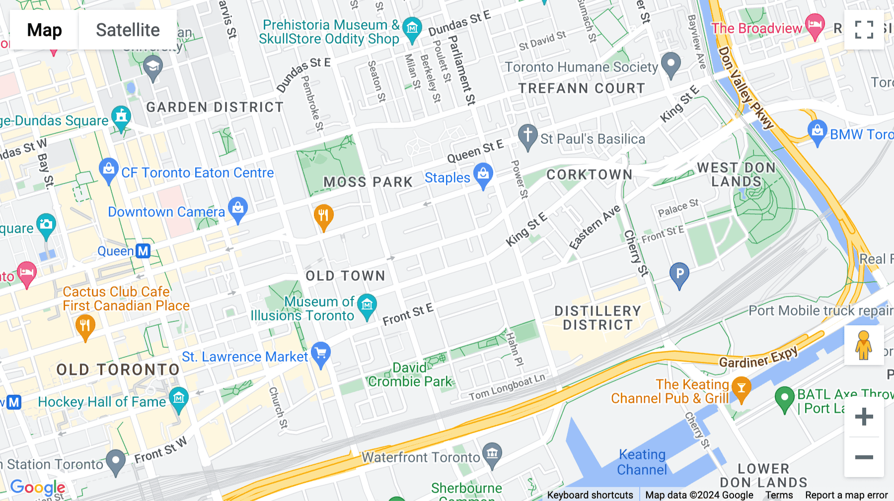 Click for interative map of 25 Ontario Street, Toronto, Ontario, Toronto