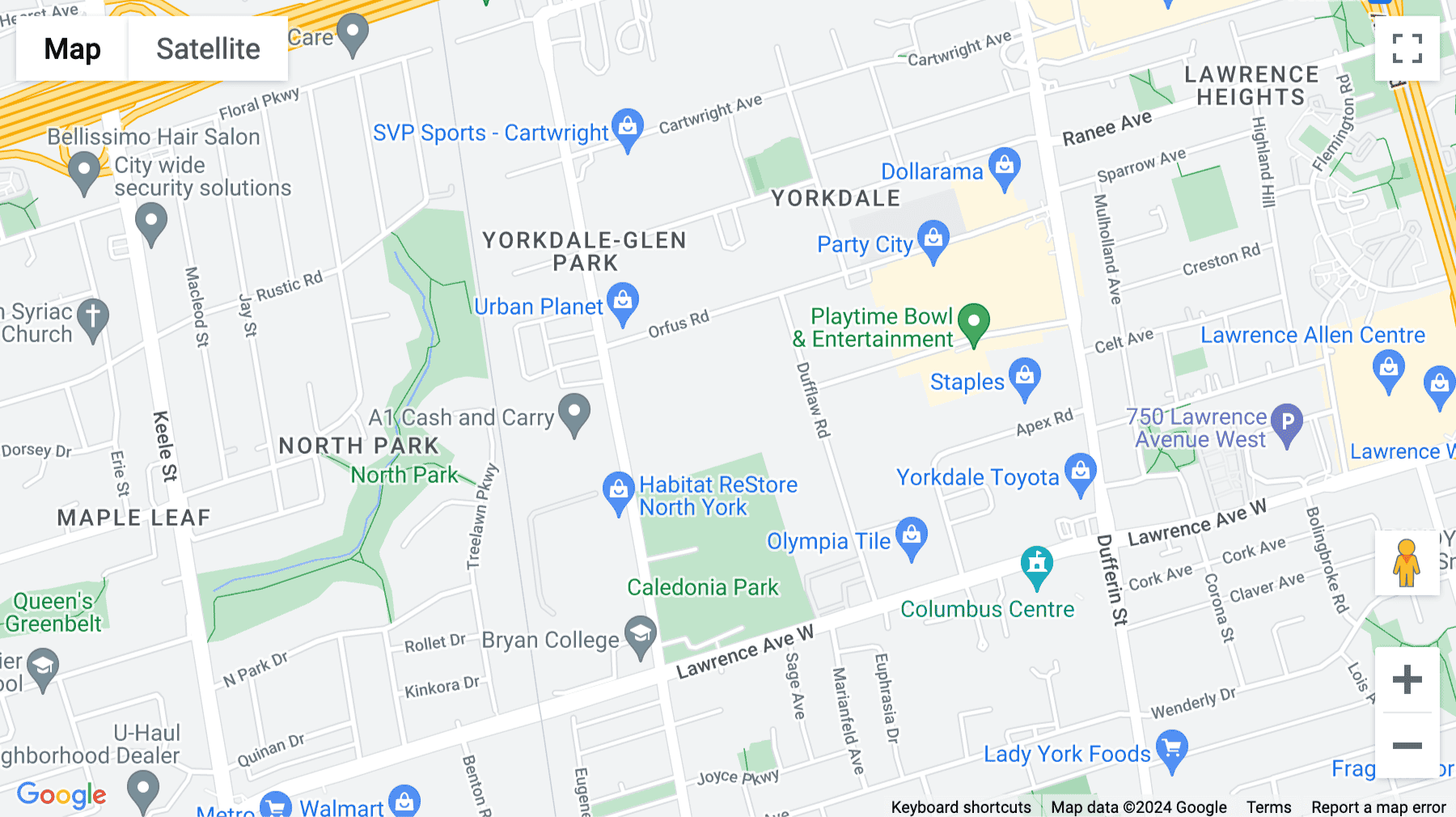 Click for interative map of 14 Leswyn Road, Toronto