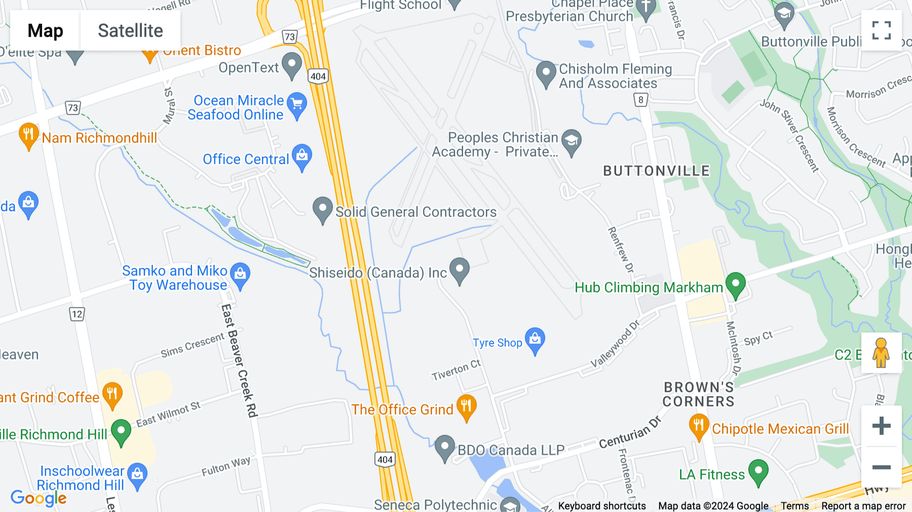 Click for interative map of 350 allstate Parkway, Markham