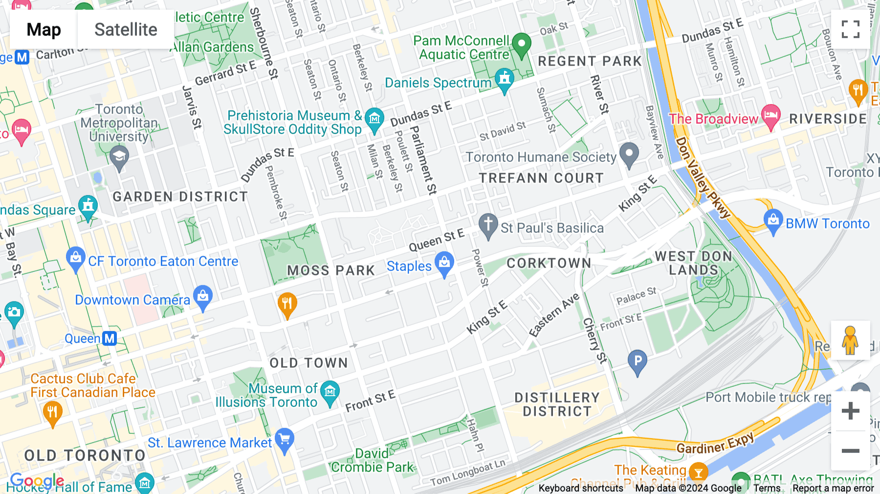Click for interative map of 339 Queen Street East, Toronto