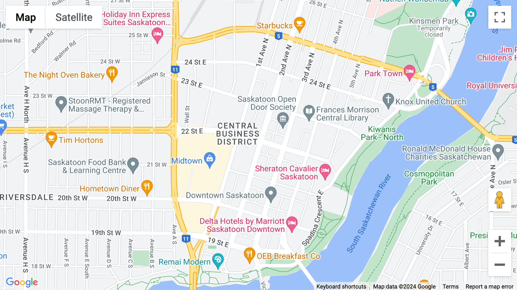 Click for interative map of 111 2nd Street Avenue, Saskatoon