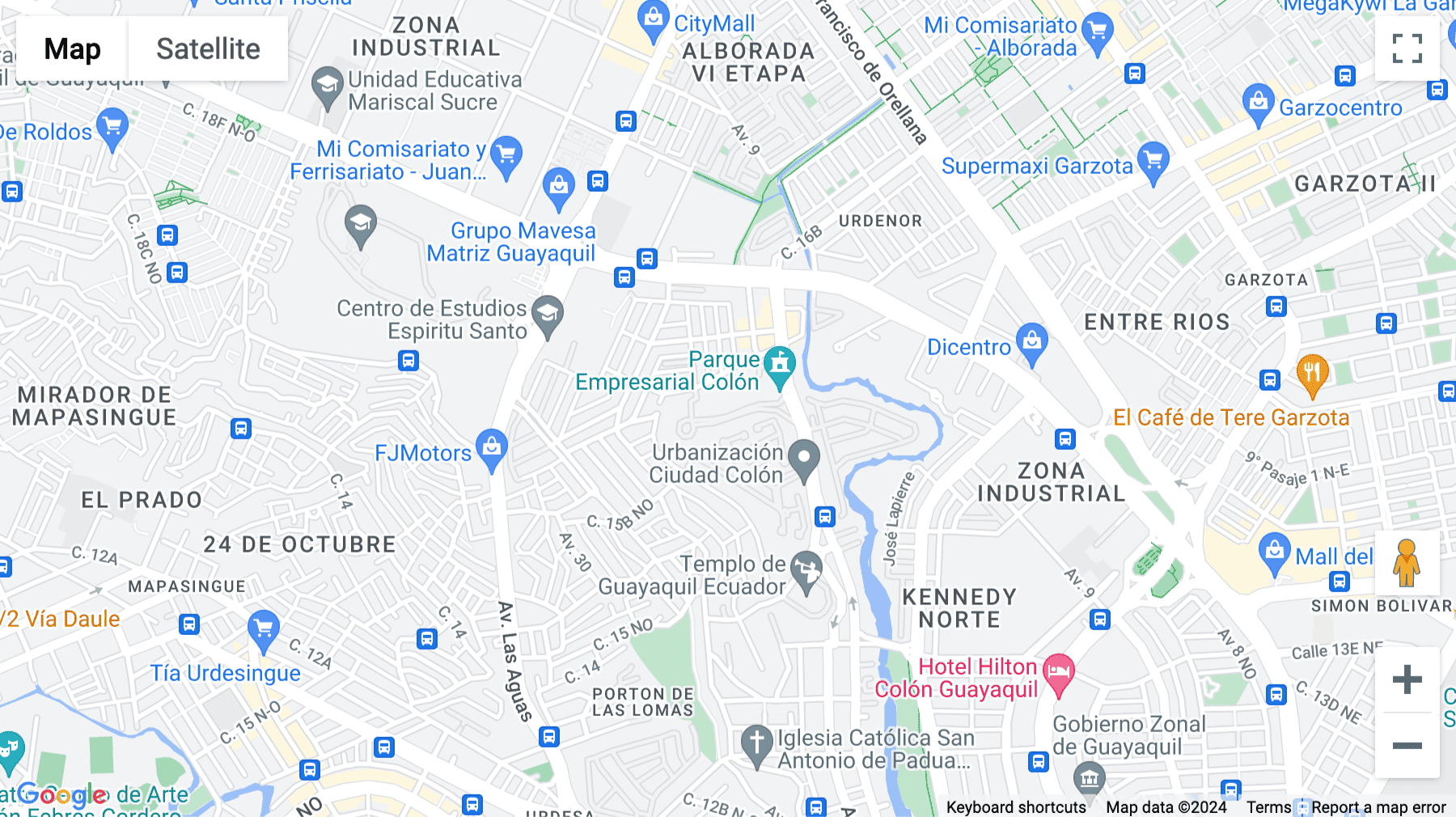 Click for interative map of Avenida Rodrigo De Chavez, Parque Empresarial Colon, Edificio Pacifica Center, Piso 8 y 9, Guayaquil
