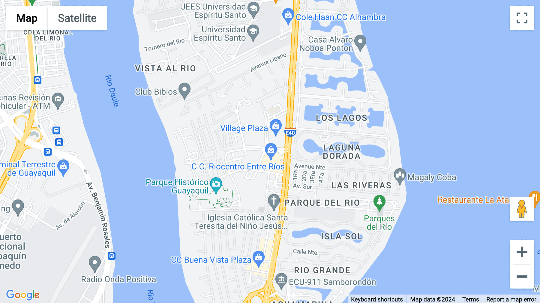 Click for interative map of Via Samborondon km. 1.5, Edificio Los Arcos Plaza Torre 2 B, Suite 240, Guayaquil