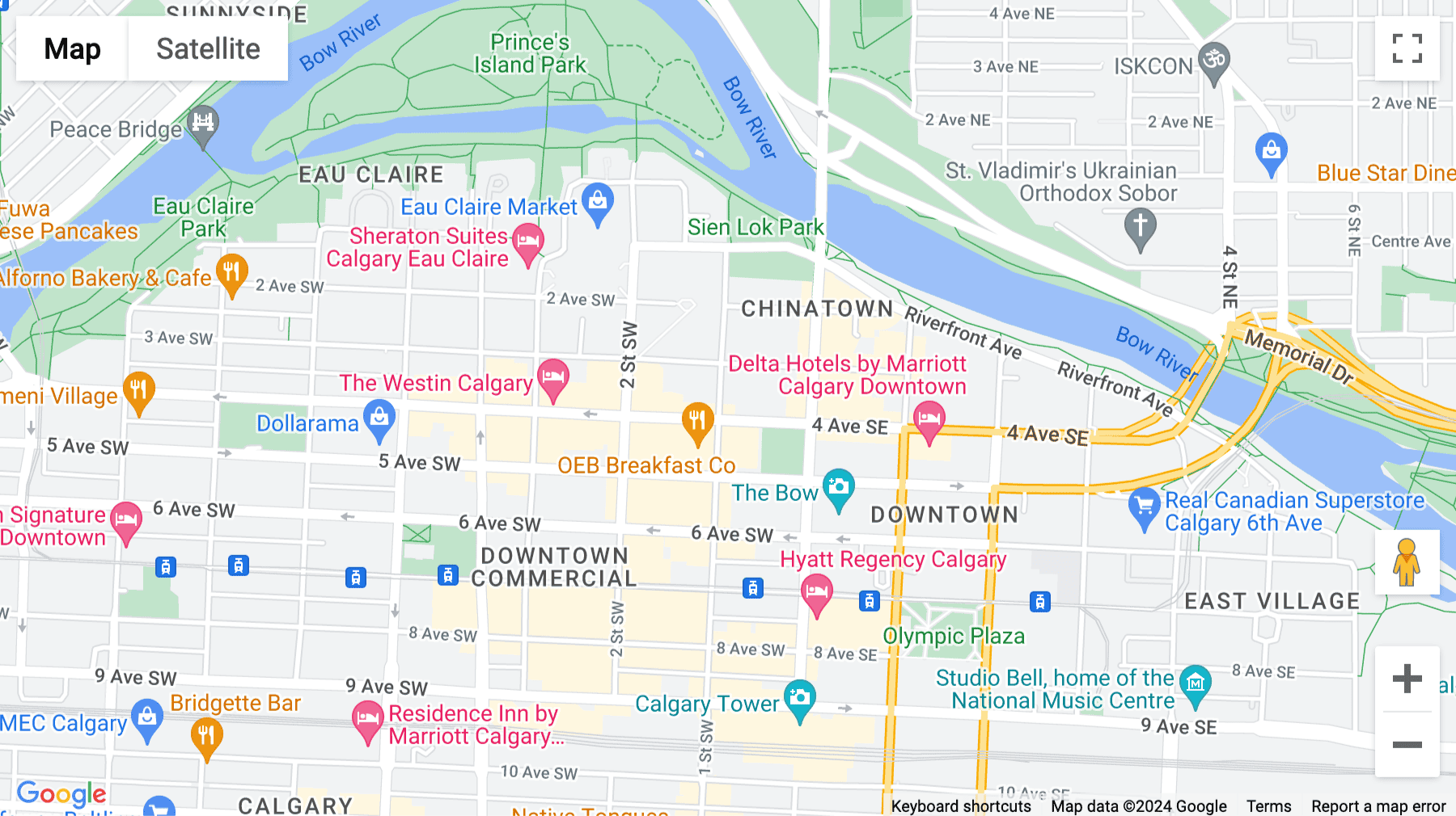 Click for interative map of 144 4 Avenue SouthWest, The Ampersand, Calgary