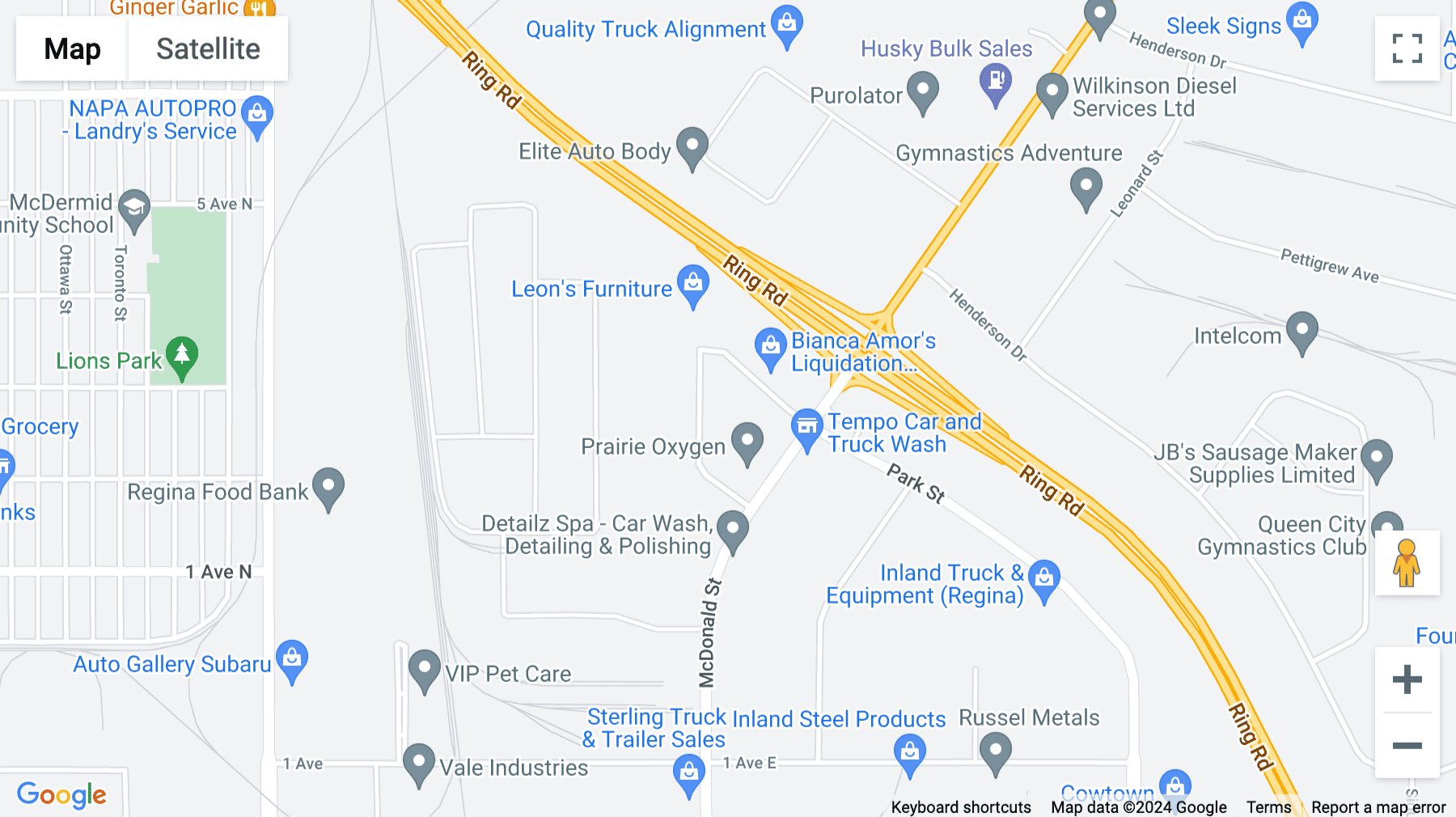 Click for interative map of 335 Hoffer Drive, Regina