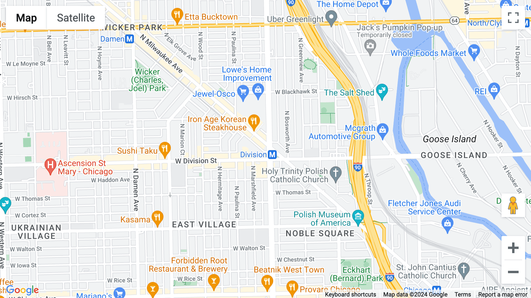 Click for interative map of 1212 North Ashland Avenue, Chicago