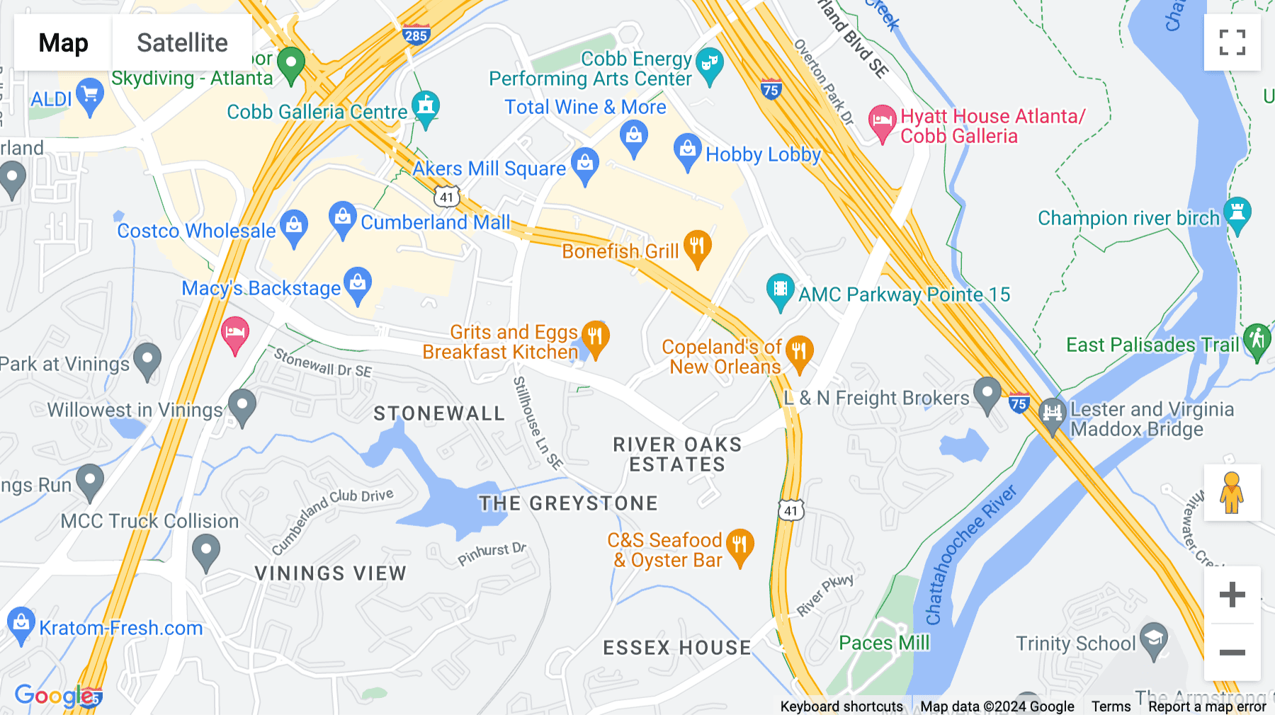 Click for interative map of 3225 Cumberland Boulevard Southeast, Suite 100, Atlanta