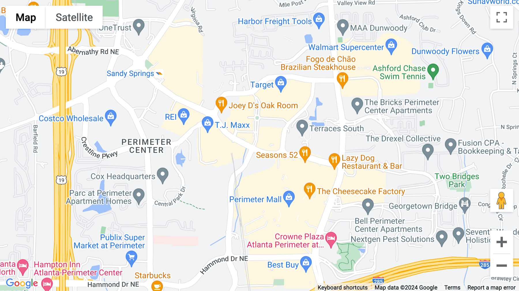 Click for interative map of 121 Perimeter Center West, 2nd Floor, Atlanta