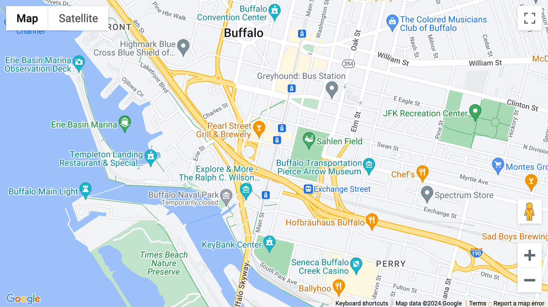 Click for interative map of 1 Seneca Street, 29th Floor, Buffalo