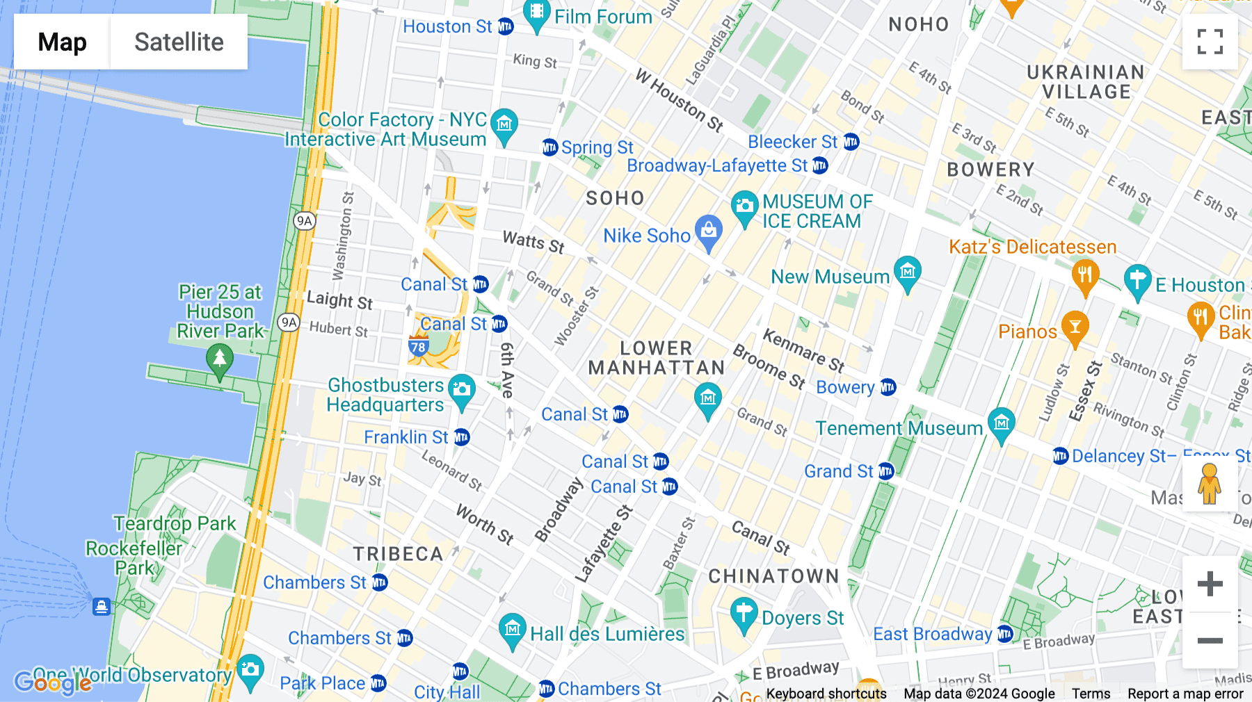 Click for interative map of 32 Mercer Street, 3rd Floor, New York City