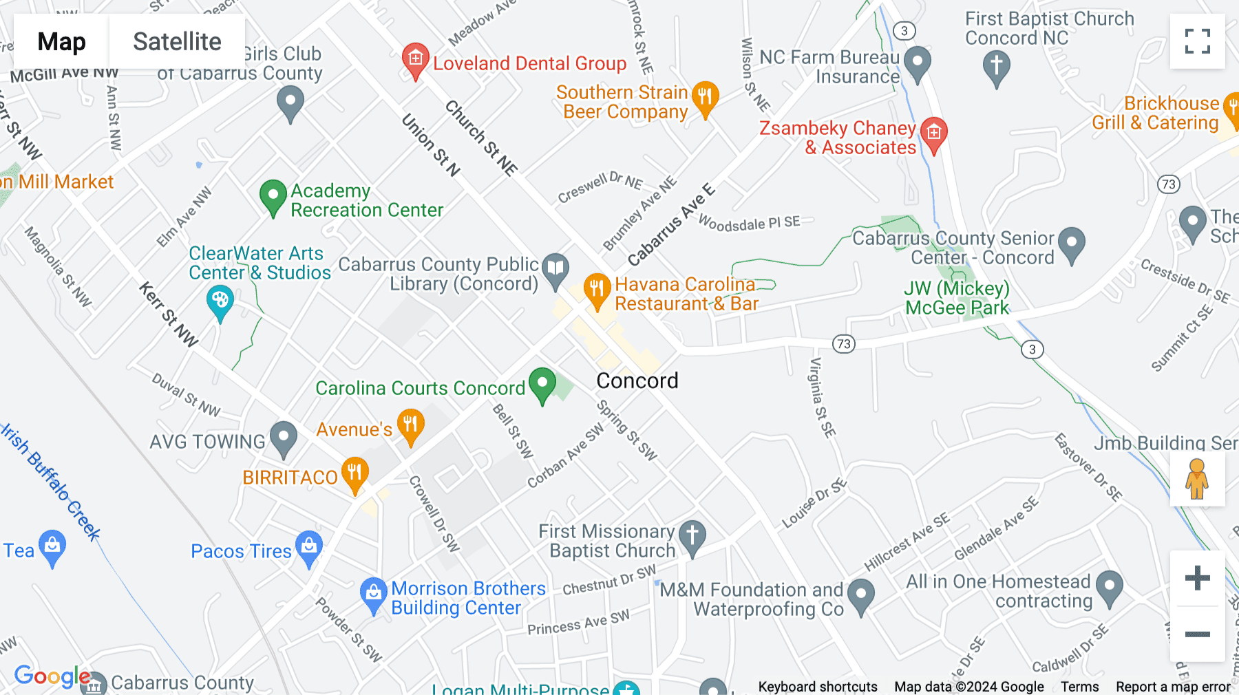 Click for interative map of 57 Union Street South, Concord