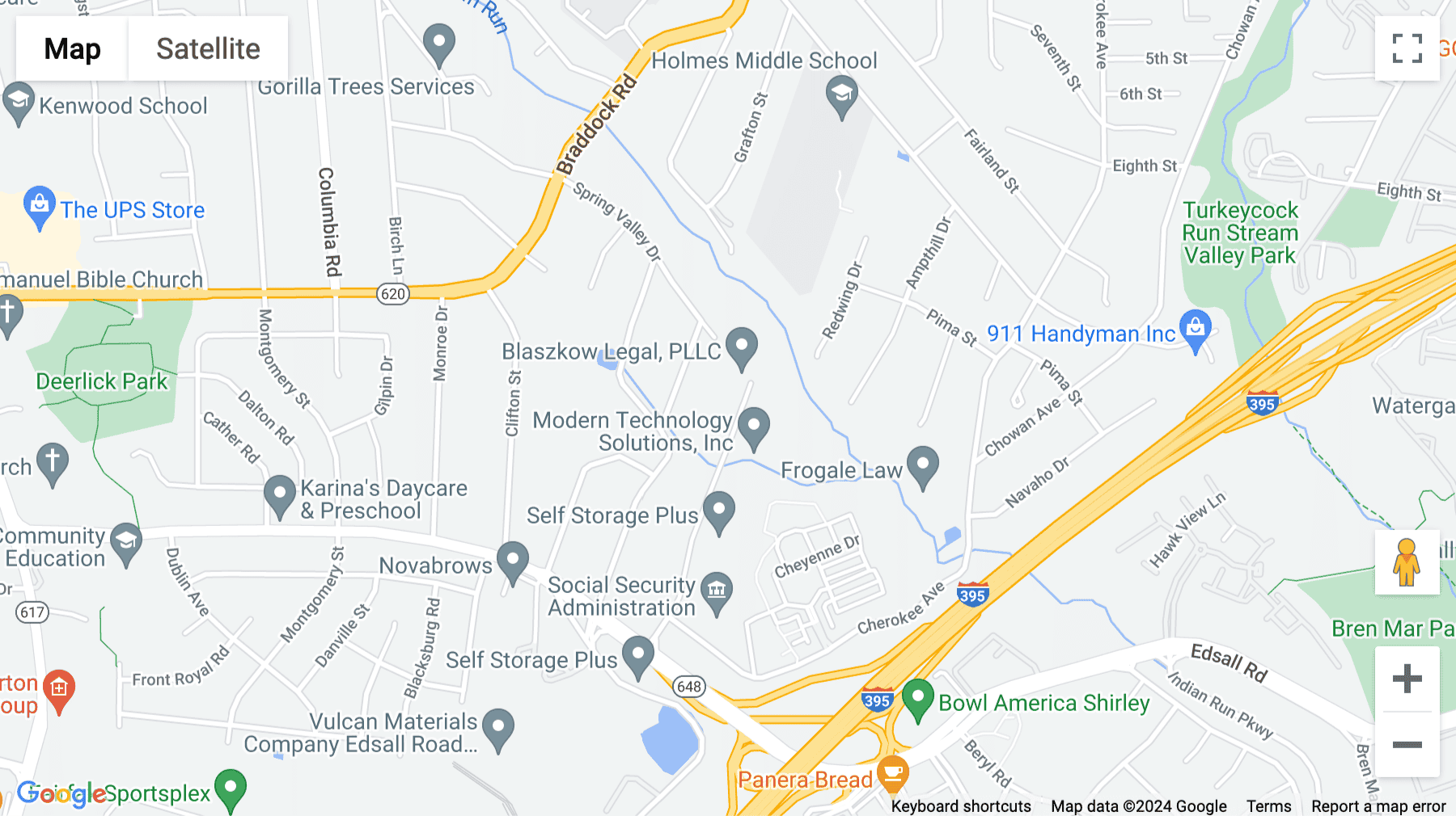 Click for interative map of 5290 Shawnee Road, Suite 200 & 201, Alexandria (Virginia)