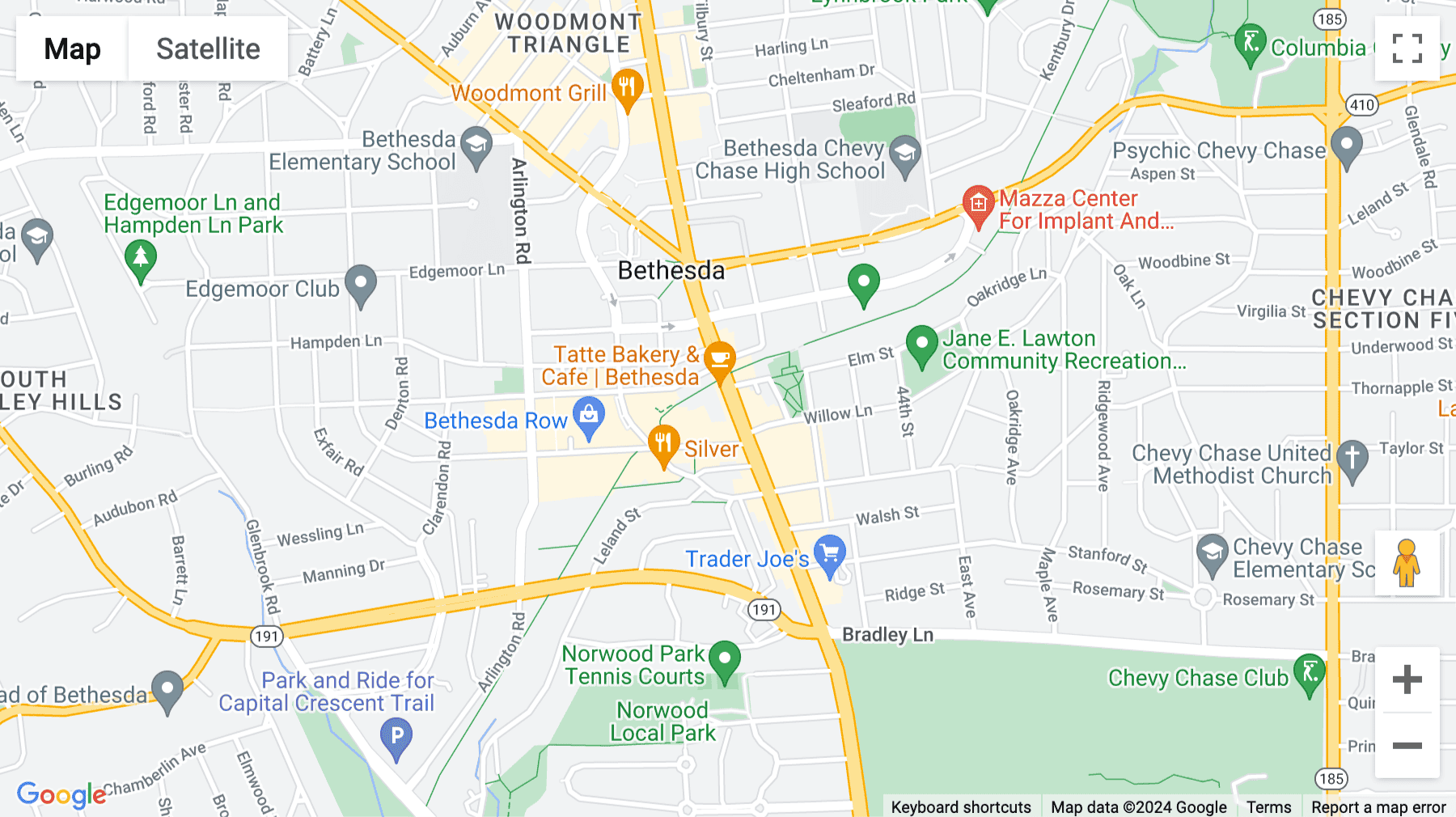 Click for interative map of 7220 Wisconsin Avenue, Bethesda
