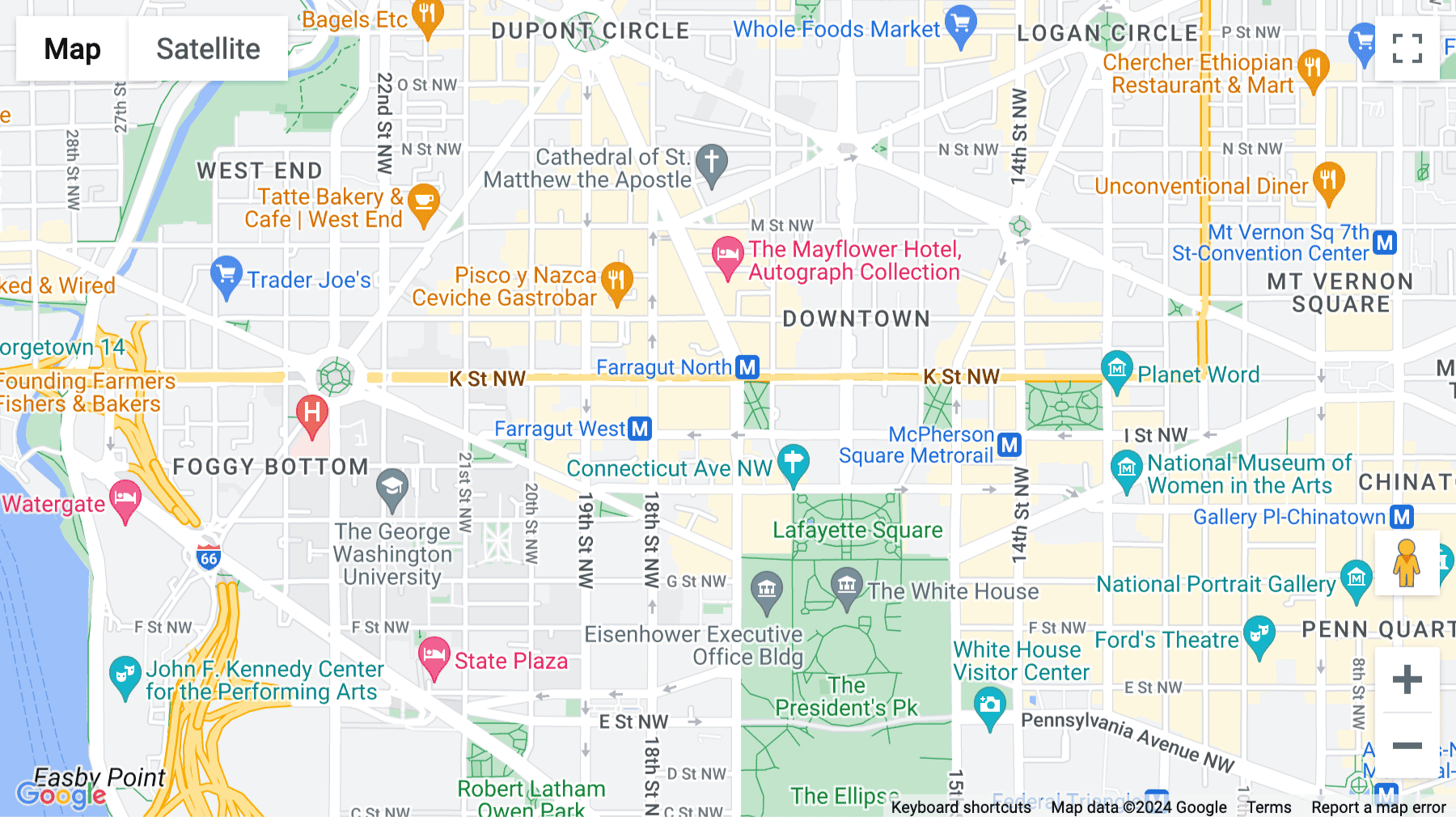 Click for interative map of 910 17th Street Northwest, Washington DC