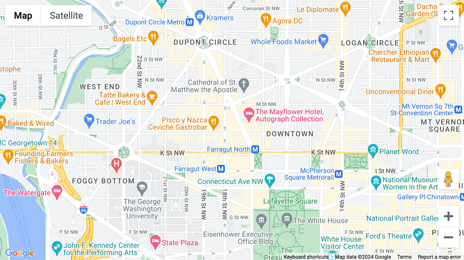 Click for interative map of 1120 Connecticut Avenue Northwest, Washington DC