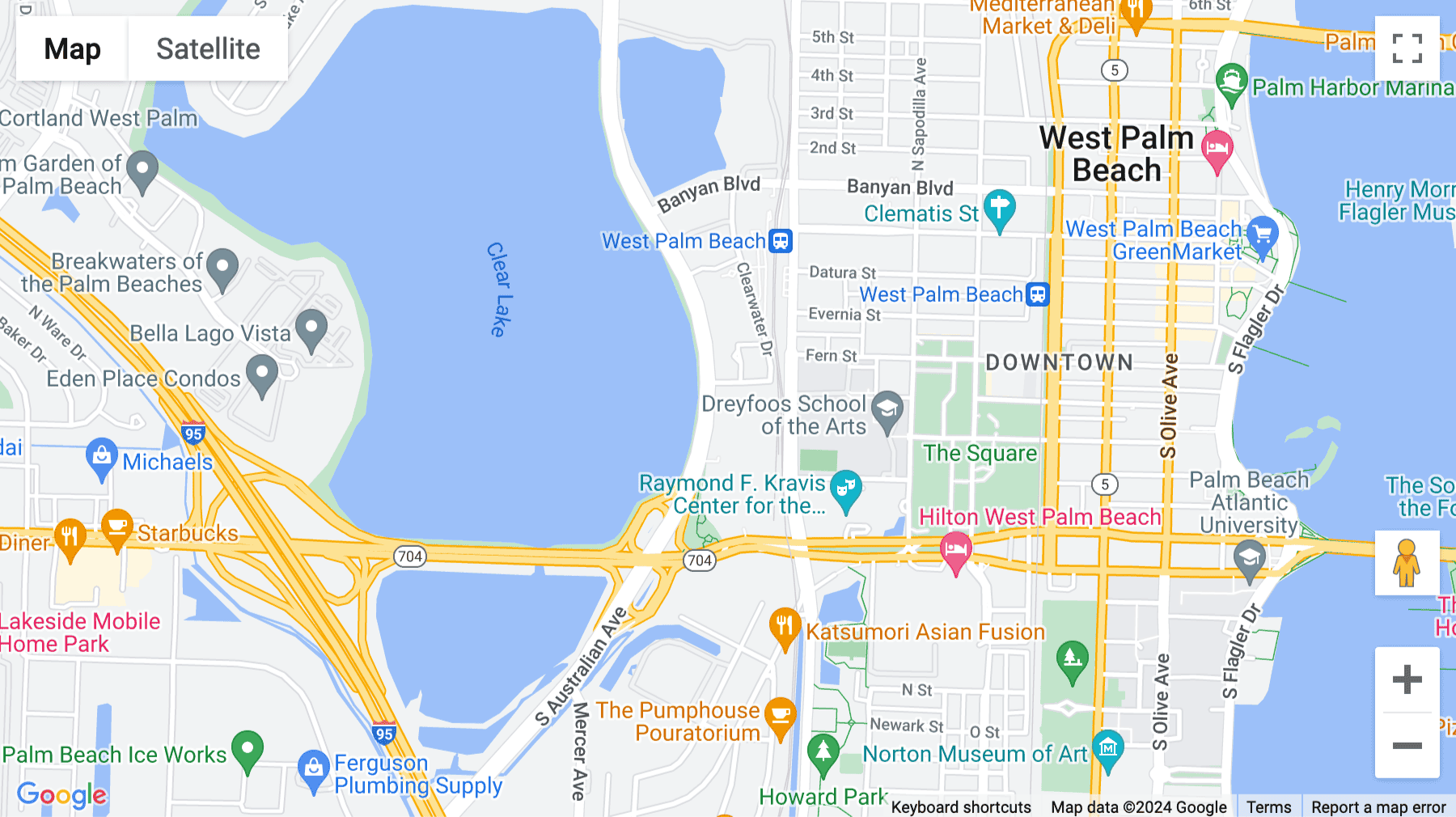 Click for interative map of 500 S Australian Avenue, Suite 500 & 600, West Palm Beach