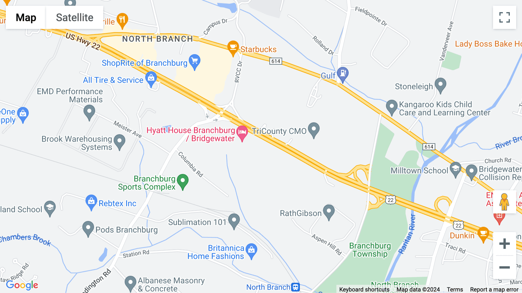 Click for interative map of 3121 Route 22 East, 3rd Floor, Branchburg