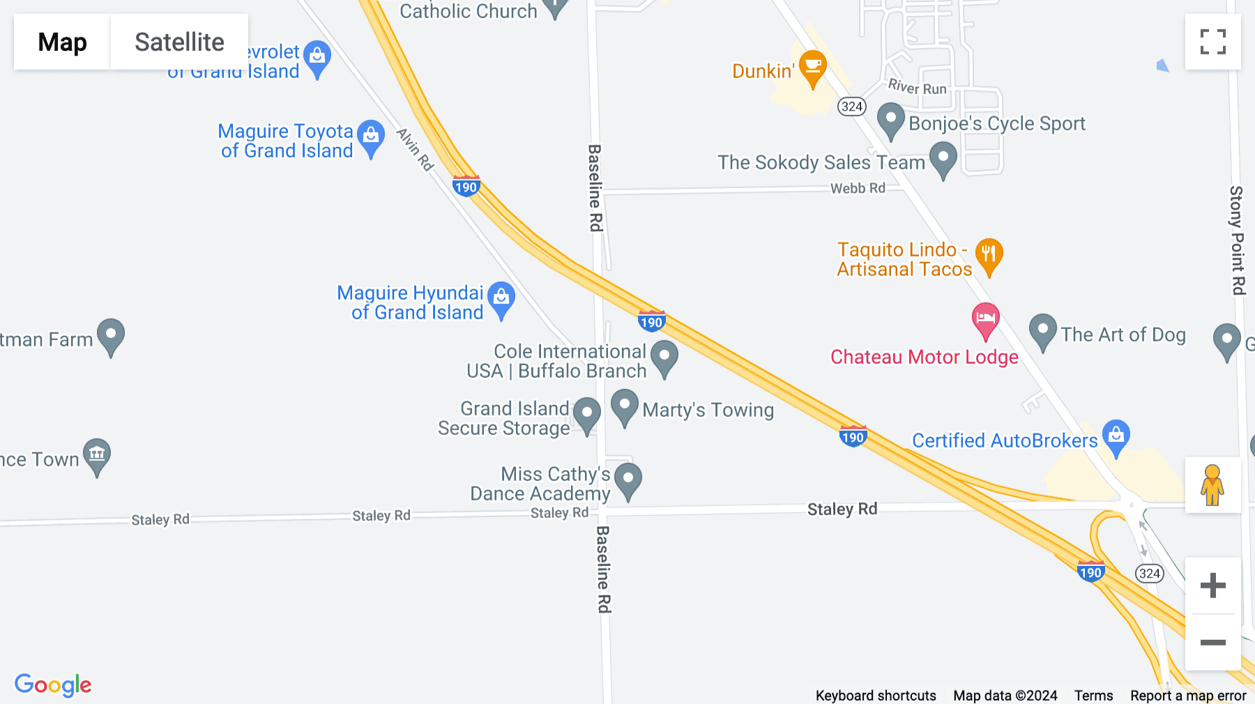 Click for interative map of 1795 Baseline Road, Grand Island