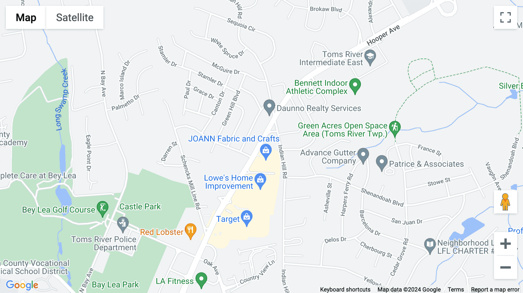 Click for interative map of 1400 Hooper Avenue, Suite 3, Toms River