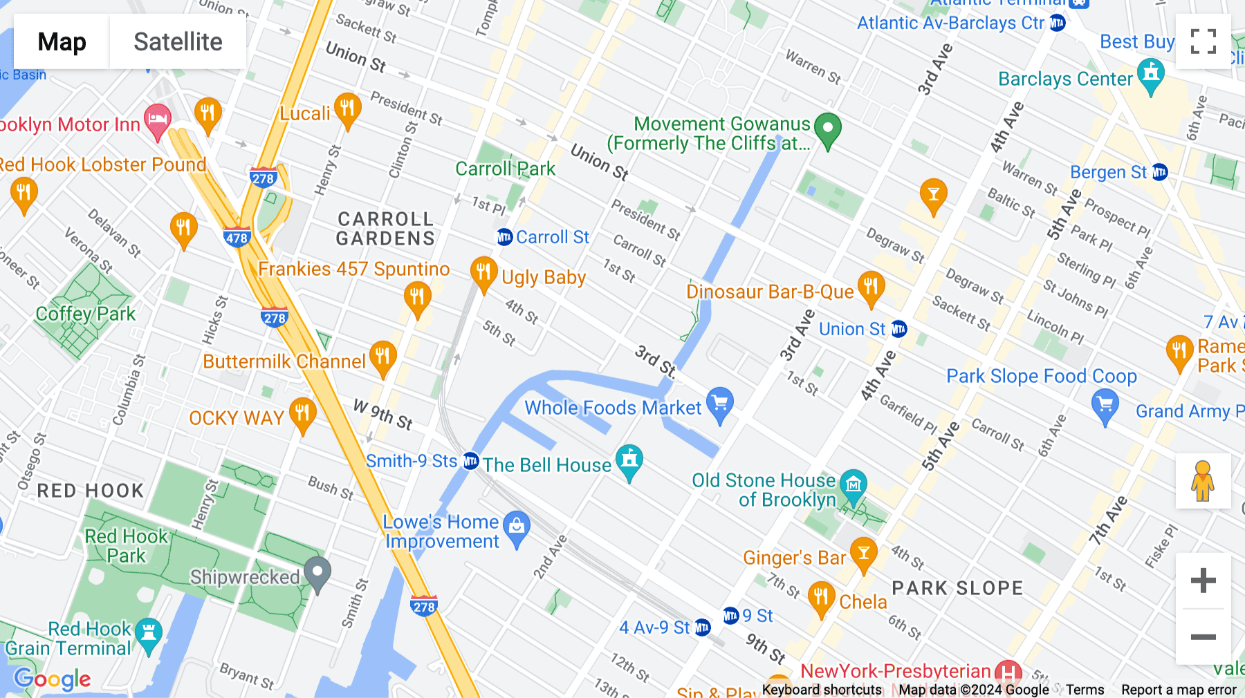 Click for interative map of 130 3rd Street, 1st Floor, New York City