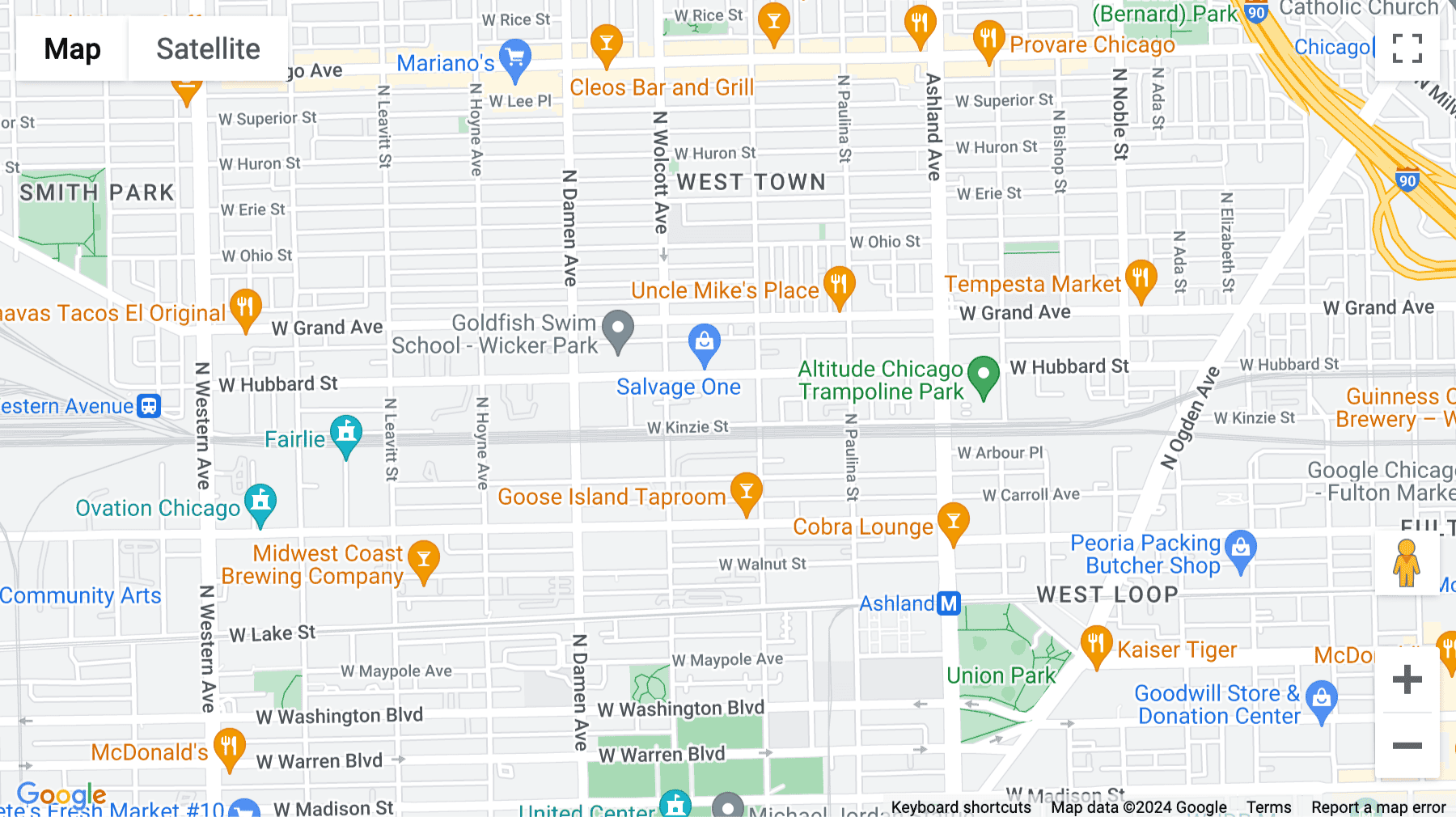 Click for interative map of 1821 West Hubbard Street, Suite 209, Chicago