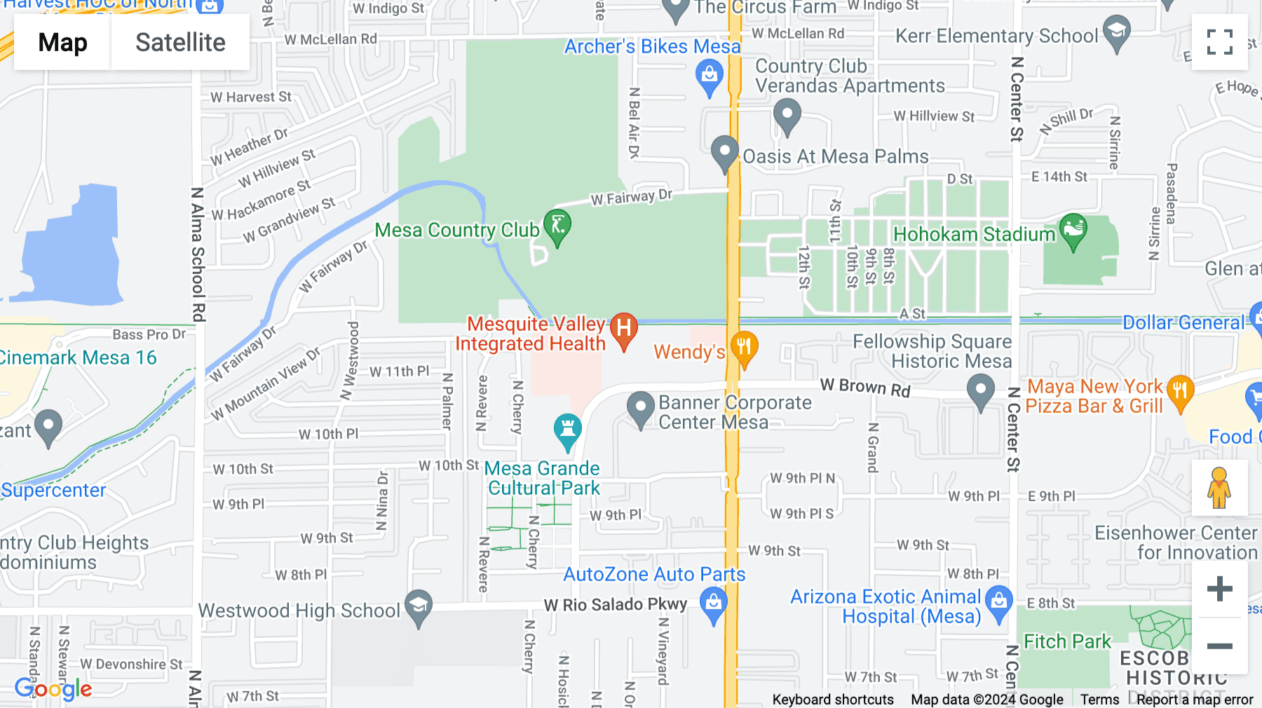 Click for interative map of 560 West Brown Road, 3rd Floor, Mesa