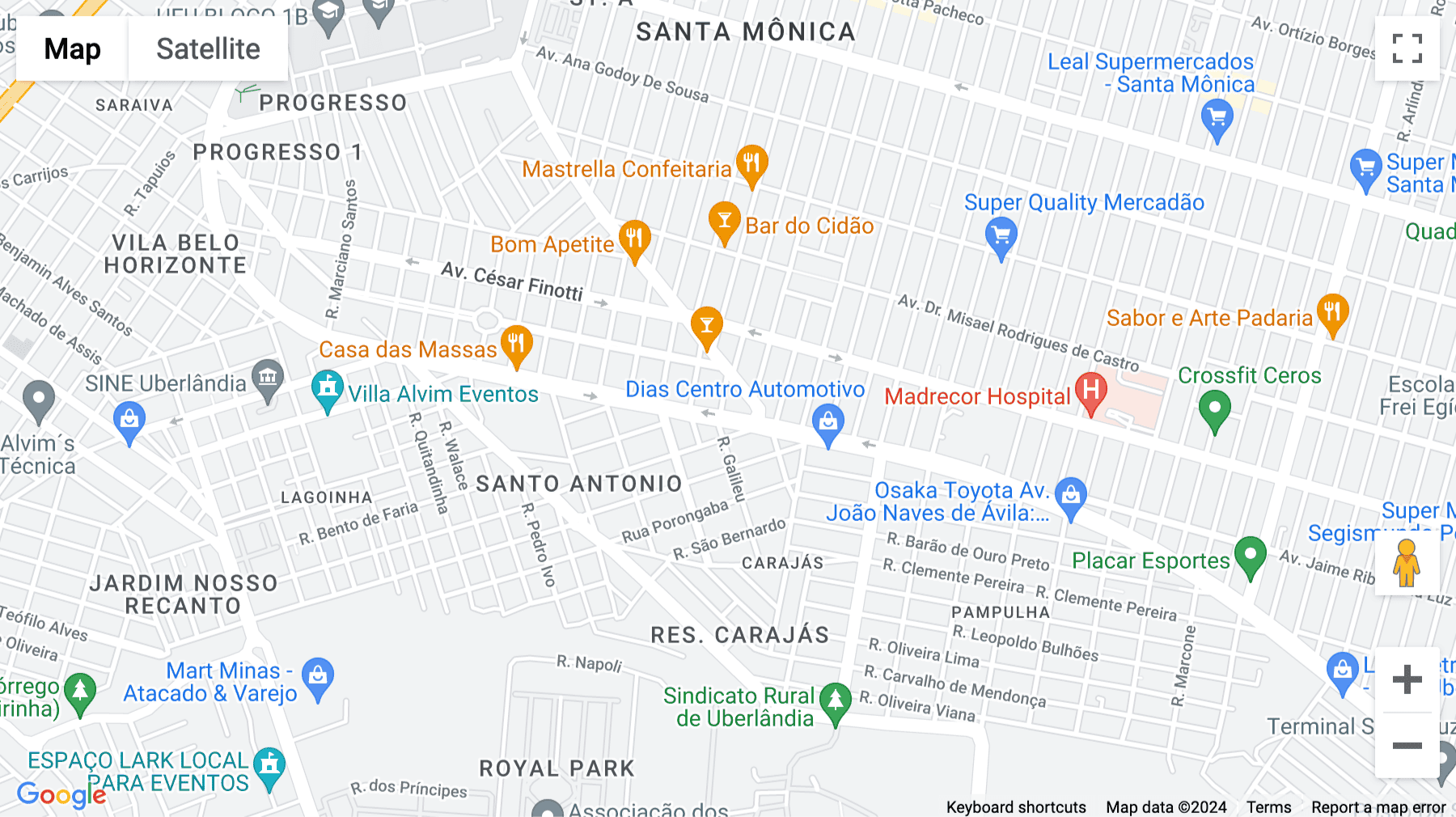 Click for interative map of João Naves de Ávila Avenue, 1331, Center Office Corporate Building, Uberlandia