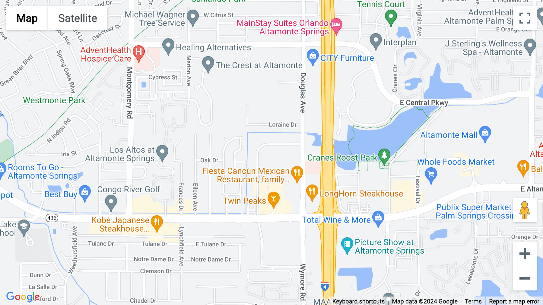 Click for interative map of 235 North Westmonte Drive, 1st & 2nd Floors, Altamonte Springs