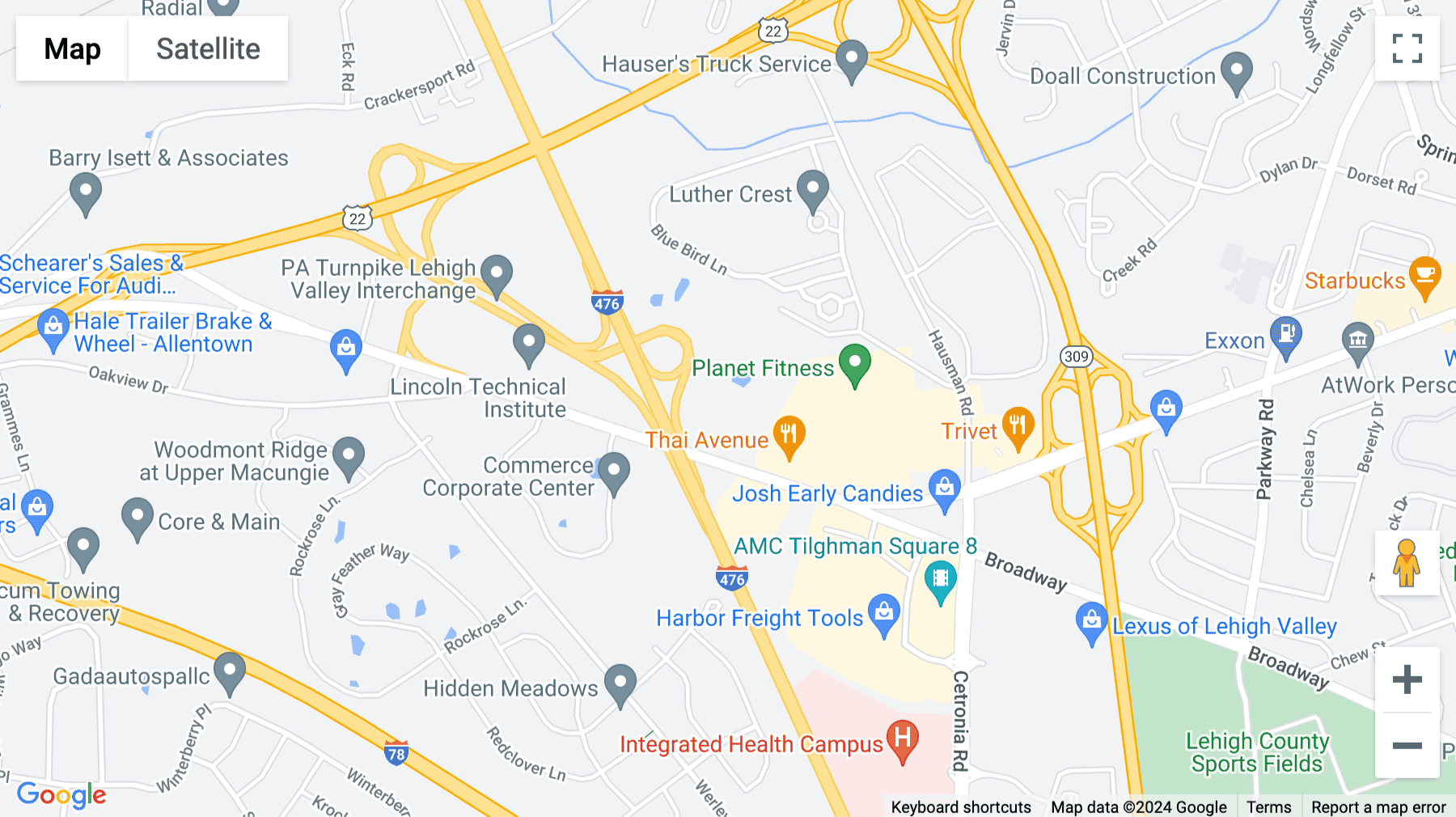 Click for interative map of 4905 West Tilghman Street, 3rd Floor, Allentown