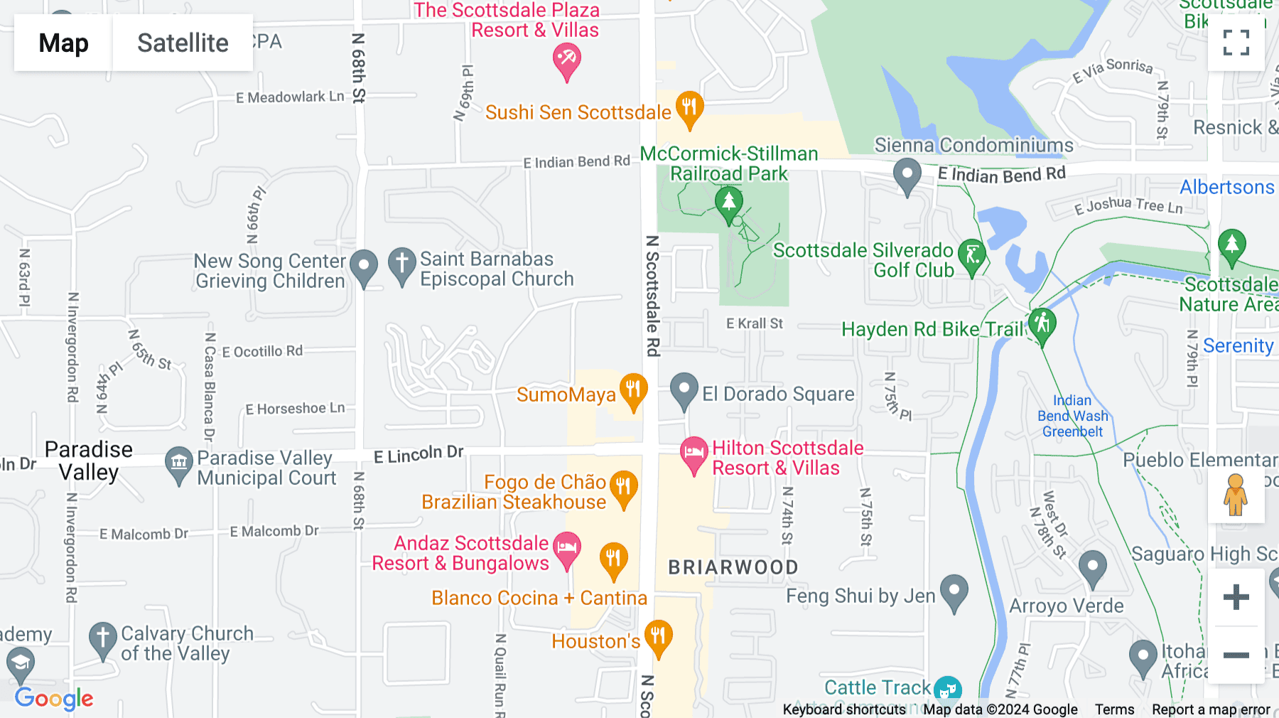 Click for interative map of 6710 North Scottsdale Road, 1st Floor, Scottsdale