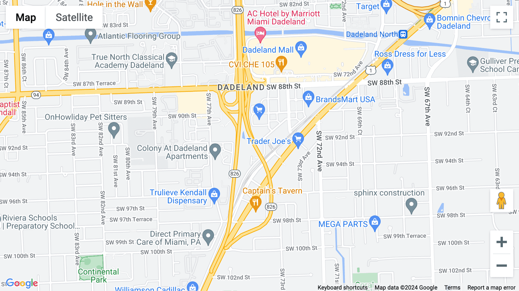 Click for interative map of 9155 South Dadeland Boulevard, 15th Floor, Miami