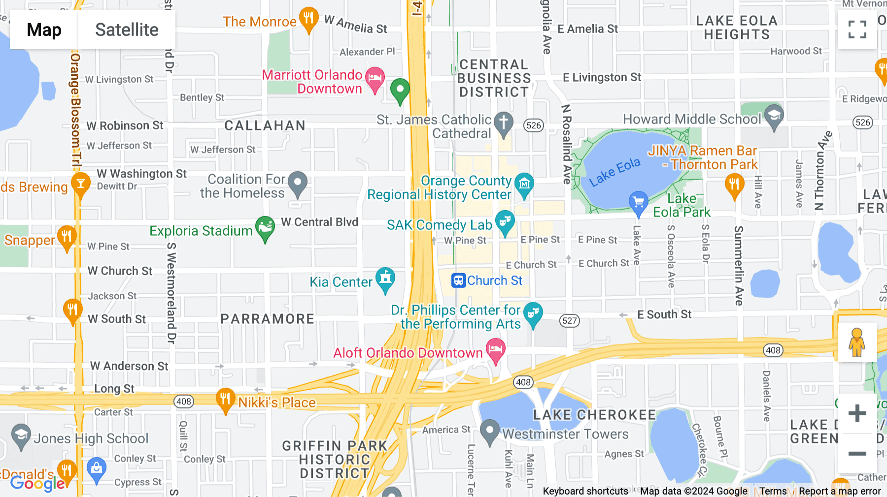 Click for interative map of 101 South Garland Avenue, 3rd Floor, Orlando (Florida)