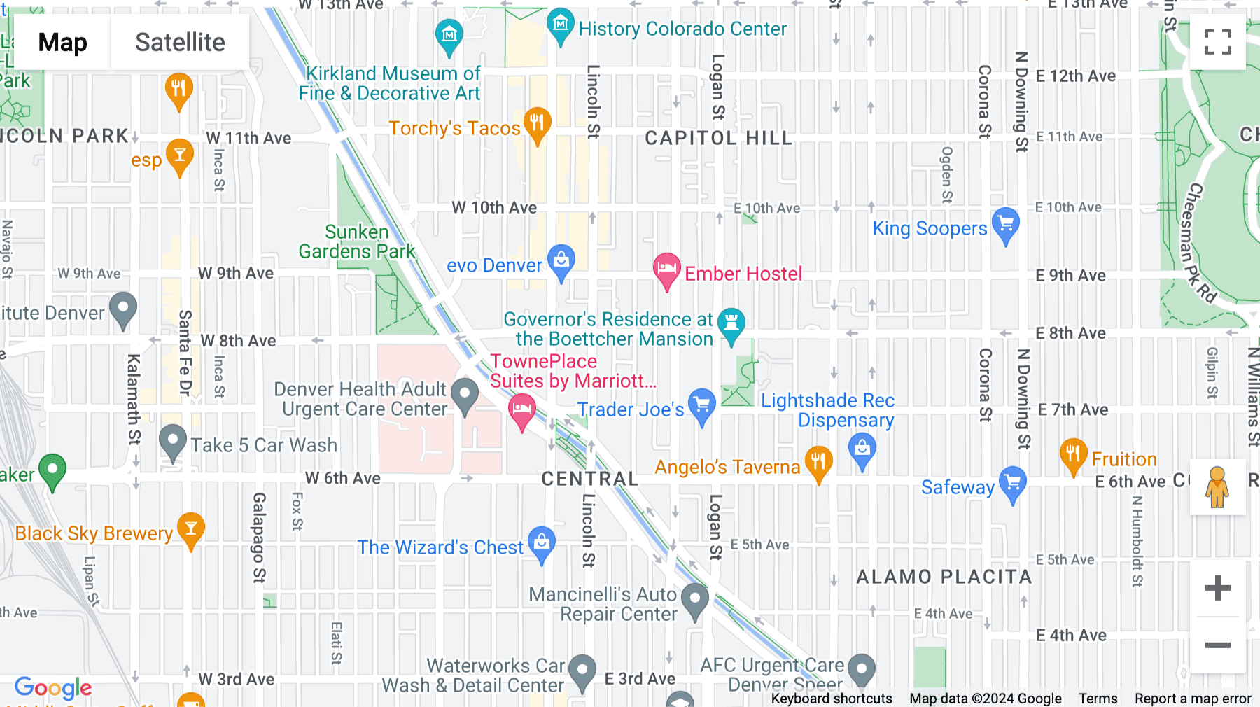 Click for interative map of 789 Sherman Street, 2nd Floor, Denver