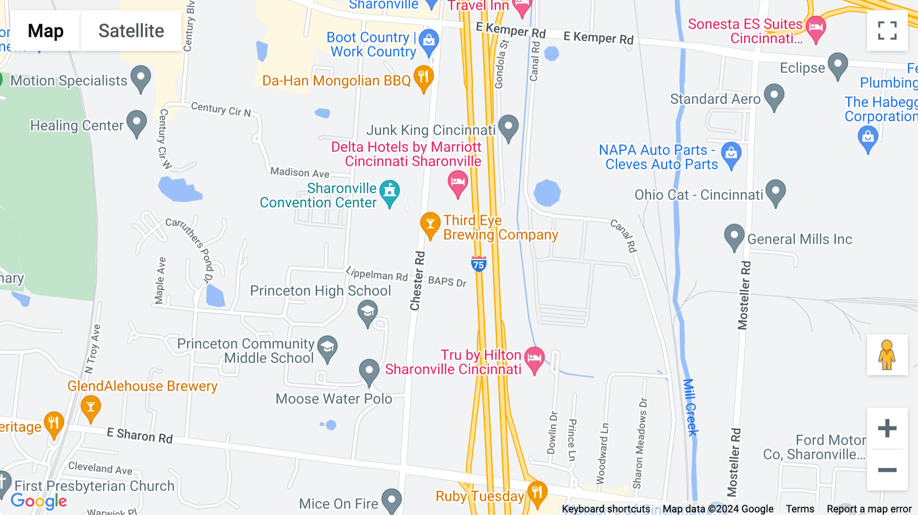 Click for interative map of 11260 Chester Road, 7th Floor, Cincinnati