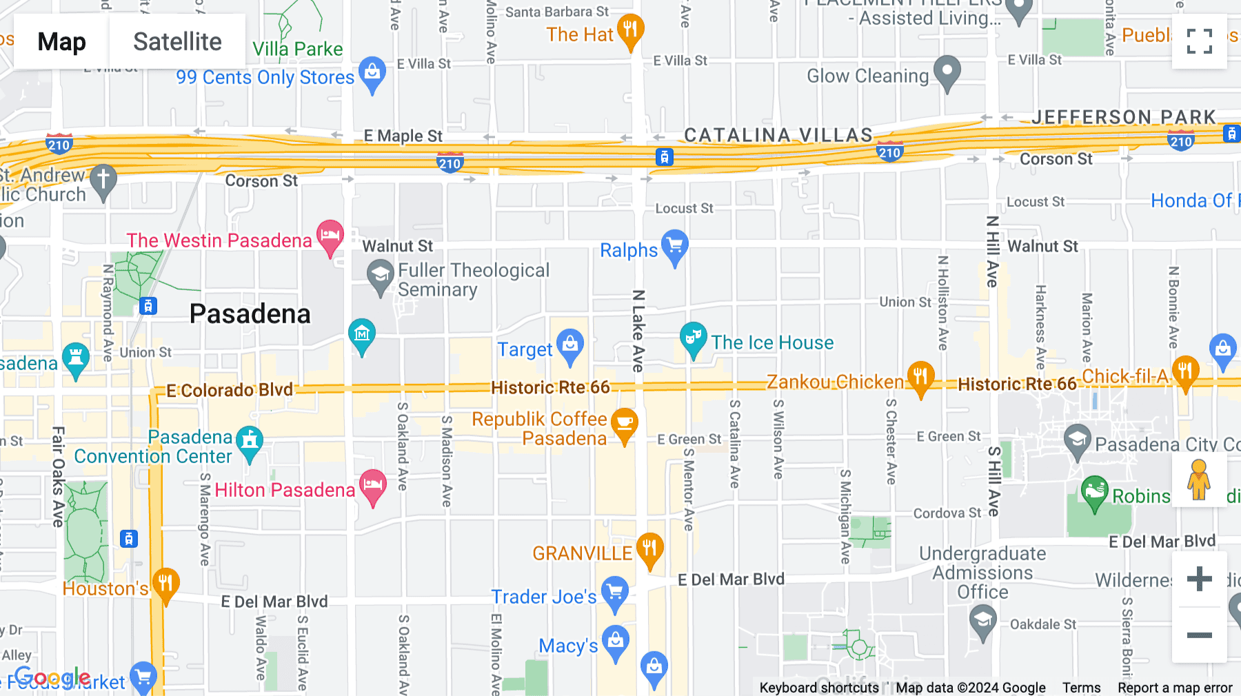 Click for interative map of 35 North Lake Avenue, Suite 710, Nola 35, Pasadena (CA)