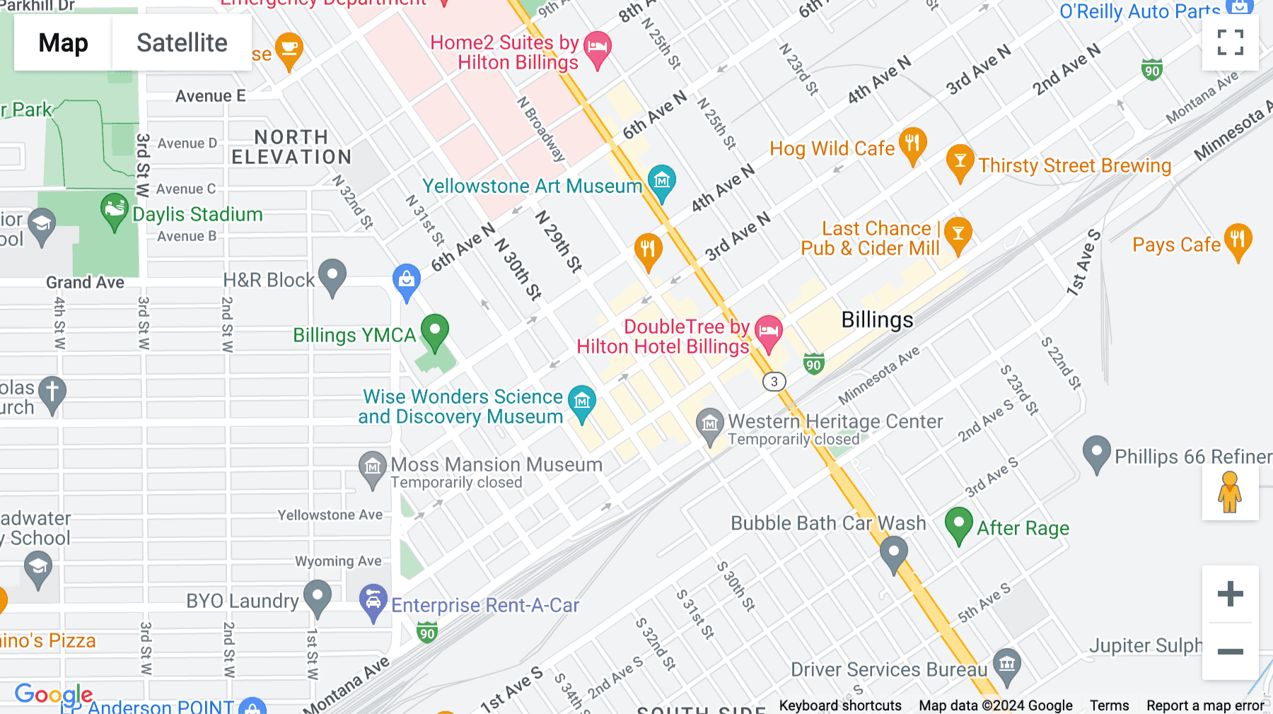 Click for interative map of 208 North 29th Street, 2nd Floor, Billings