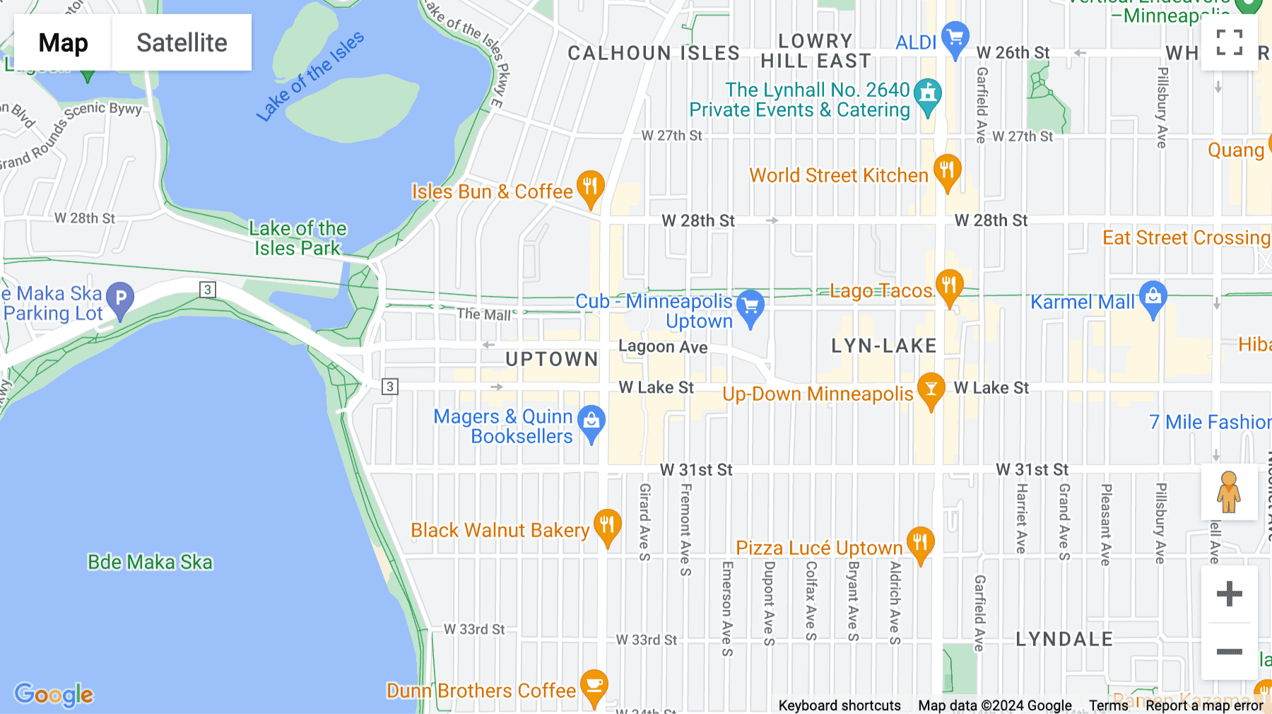 Click for interative map of 1330 Lagoon Avenue, 4th Floor, Minneapolis