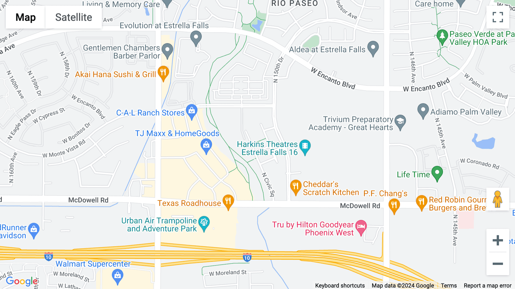 Click for interative map of 15150 West Park Place, 2nd Floor, Goodyear