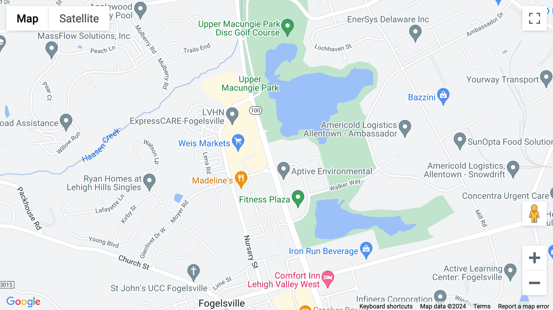 Click for interative map of 1275 Glenlivet Drive, Suite 100, Allentown