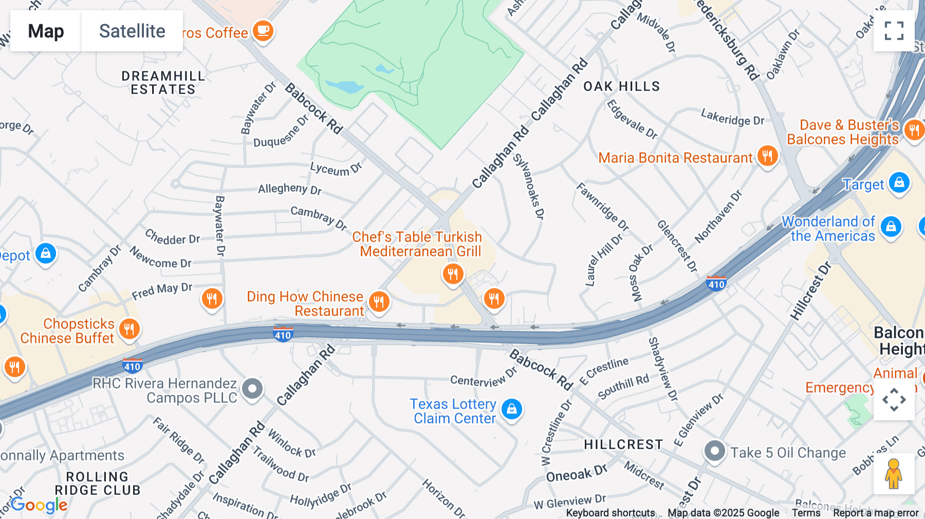 Click for interative map of 1603 Babcock Road, Suite 238, San Antonio