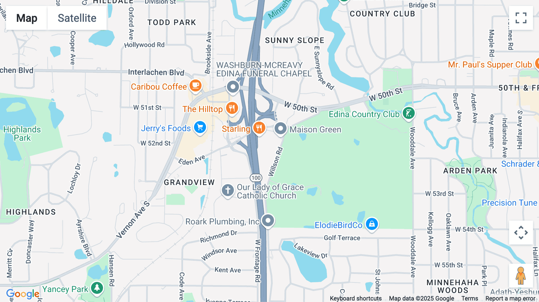 Click for interative map of 5200 Willson Road, Suite 150, Edina