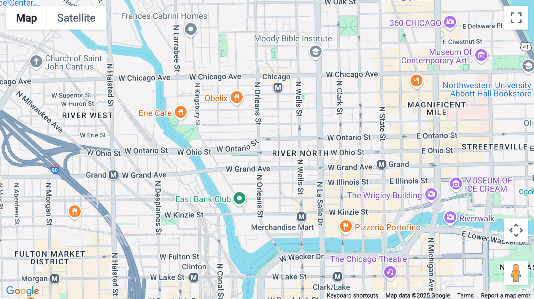 Click for interative map of 320 West Ohio Street, Adlake Building, Chicago
