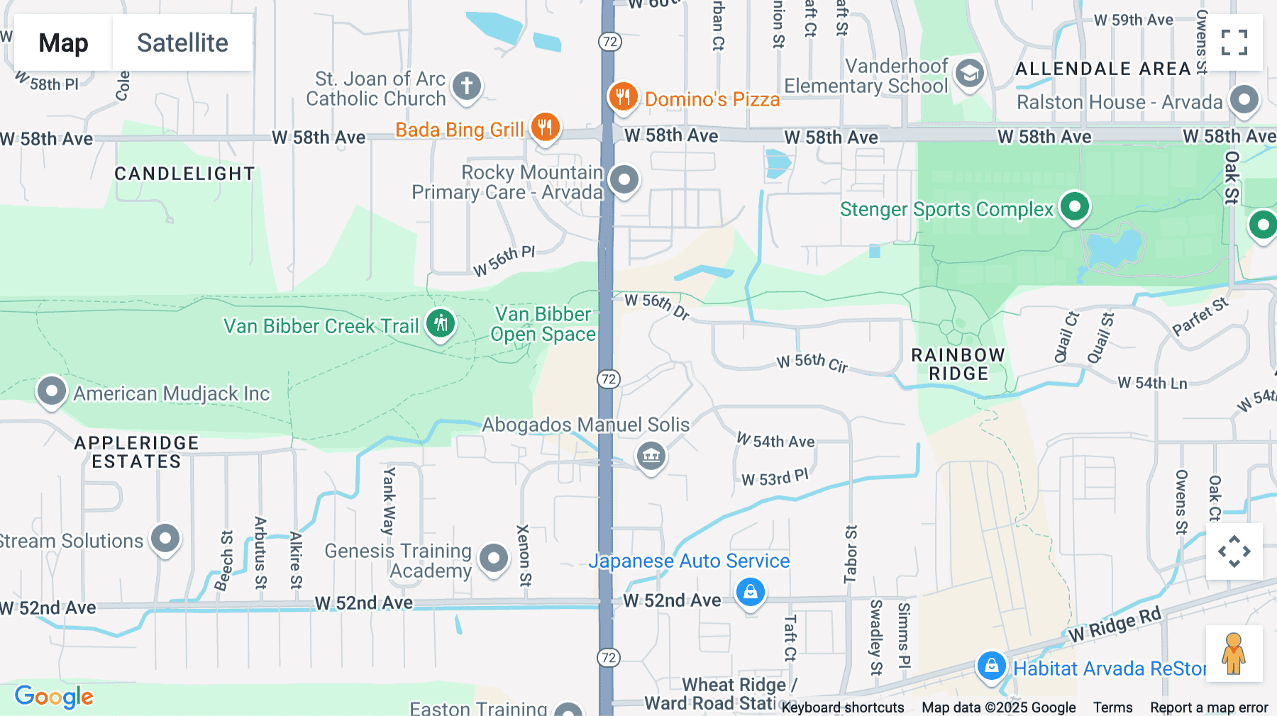 Click for interative map of 5610 Ward Road, Suite 300, Arvada