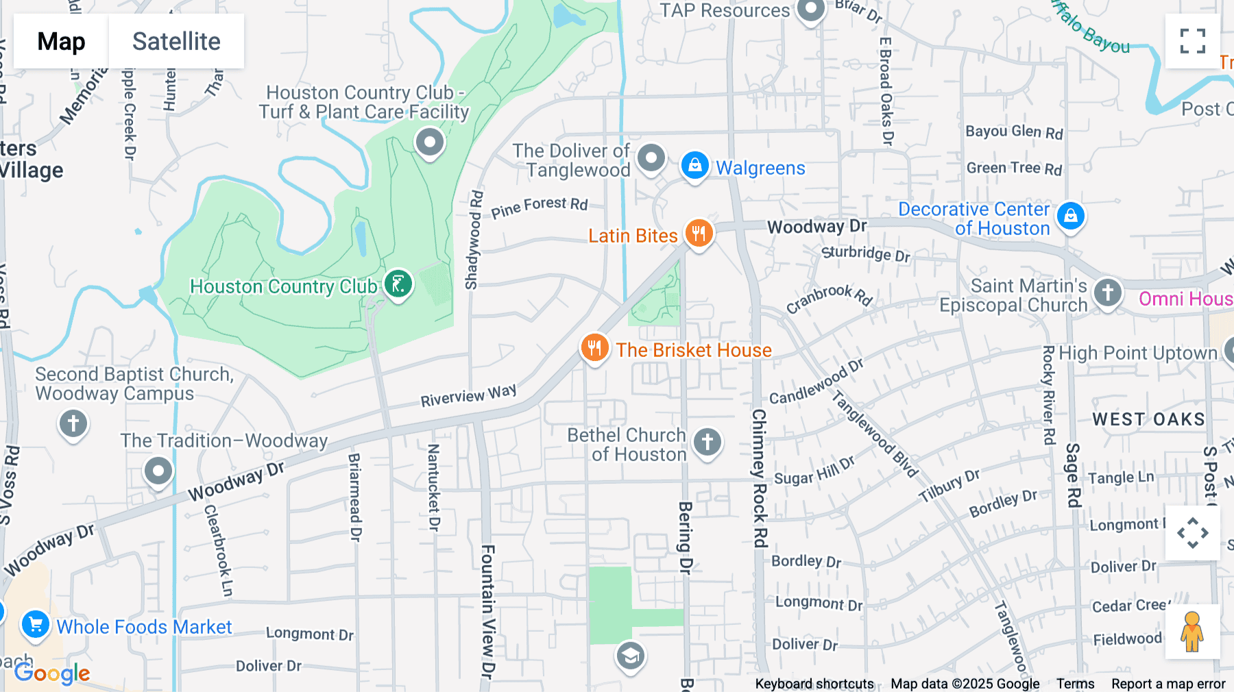 Click for interative map of 5757 Woodway Drive, Suite 300, Houston