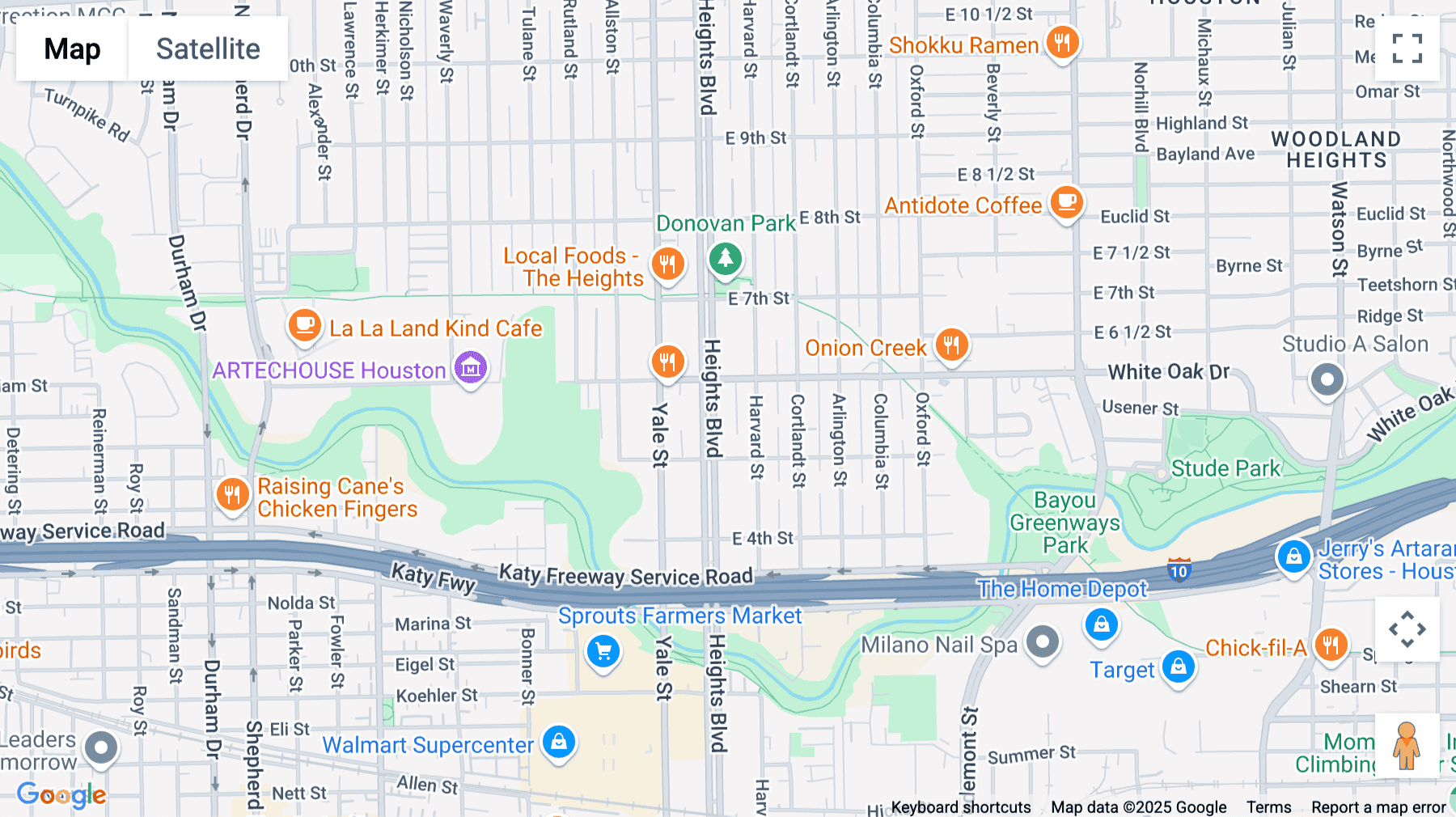 Click for interative map of 540 Heights Boulevard, Houston