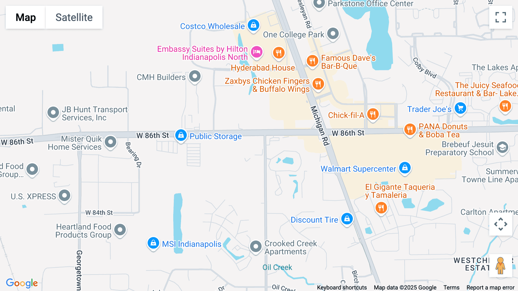 Click for interative map of 3901 West 86th Street, 3rd Floor, Indianapolis