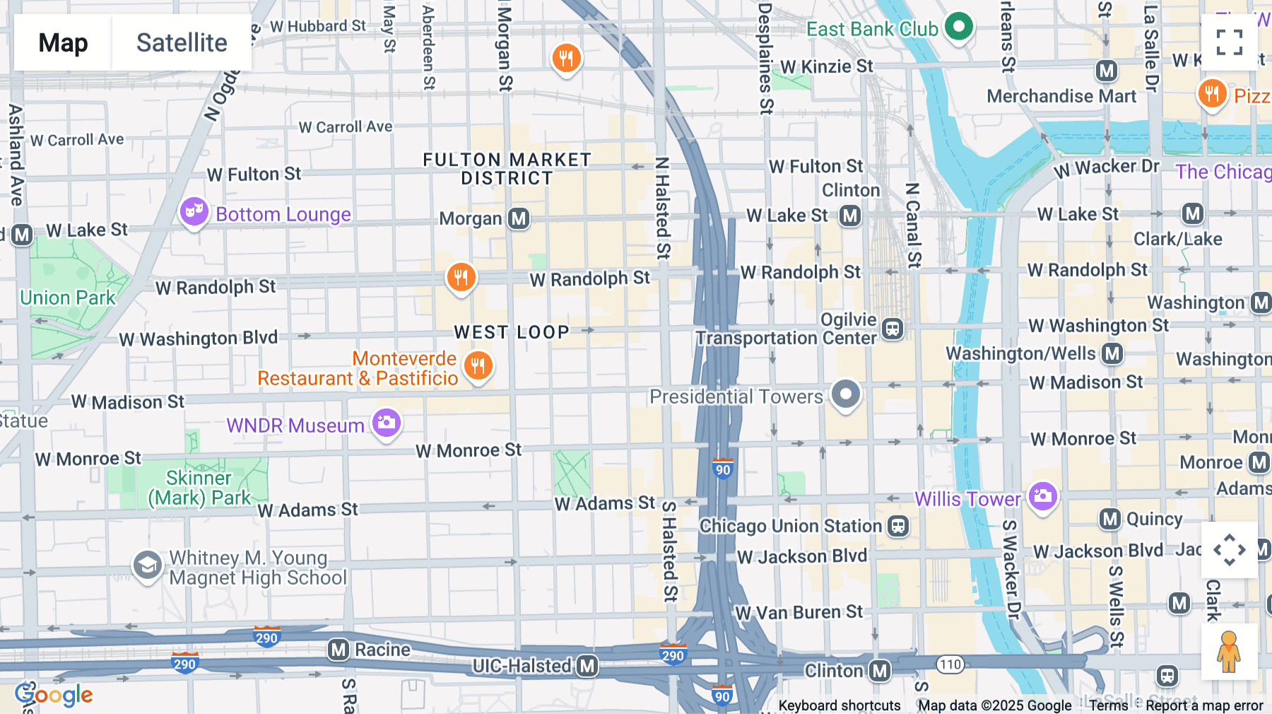 Click for interative map of 19 North Green Street, Chicago