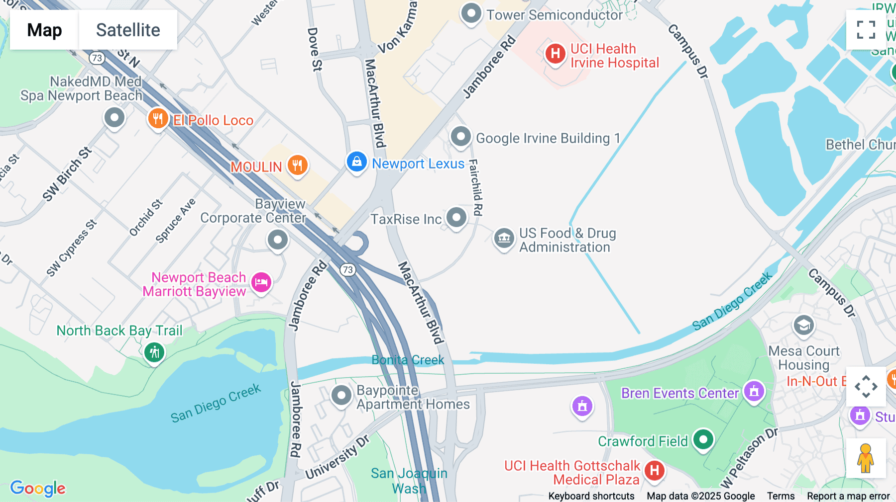 Click for interative map of 19800 MacArthur Boulevard, Suite 300, Irvine