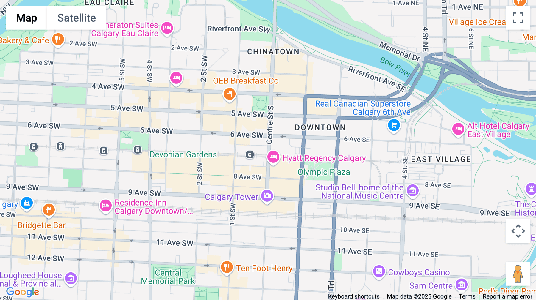 Click for interative map of 685 Centre Street South, Calgary