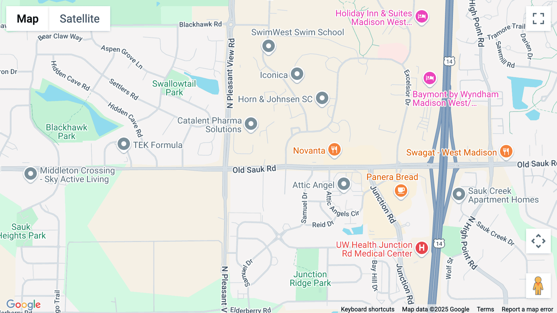Click for interative map of 708 Heartland Trl, 3rd Floor, Madison